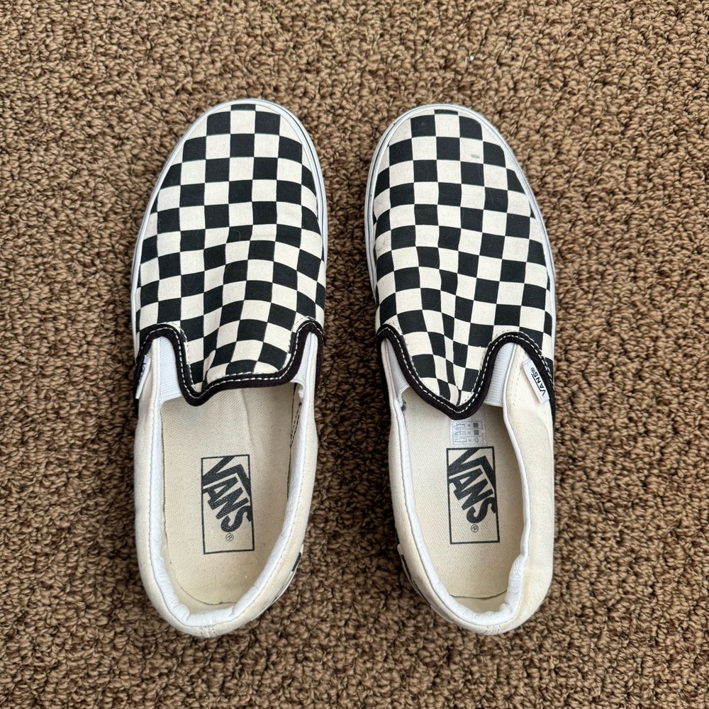 Vans Platform Checkered Slip-On Shoes